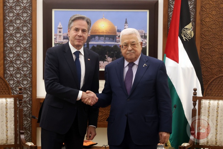 President Abbas to Blinken: We categorically reject the displacement of our people