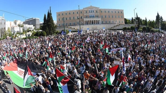 The Palestinian community in Greece organizes a support event for Gaza