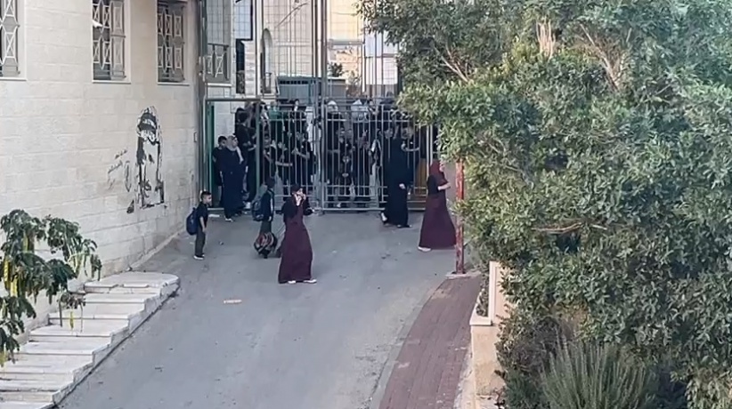 Bethlehem Education: 370 students trapped in two schools in the city of Bethlehem