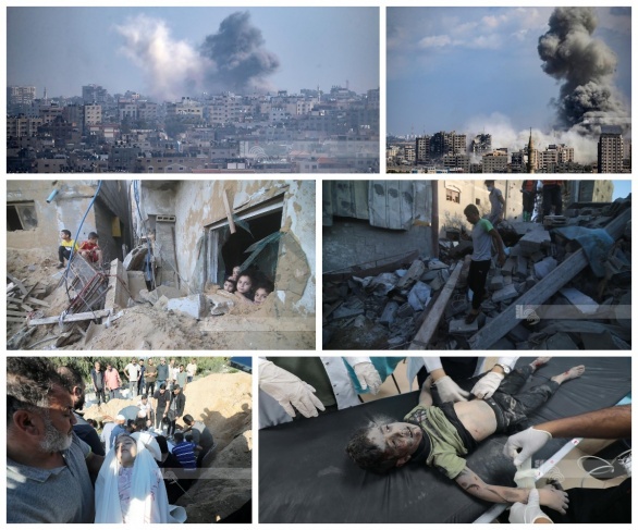 Martyrs and wounded during the occupation’s bombing of various areas of the Gaza Strip