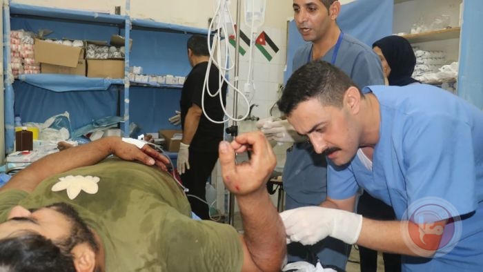 "American concern"  Due to the injury of a Jordanian medical team in Gaza