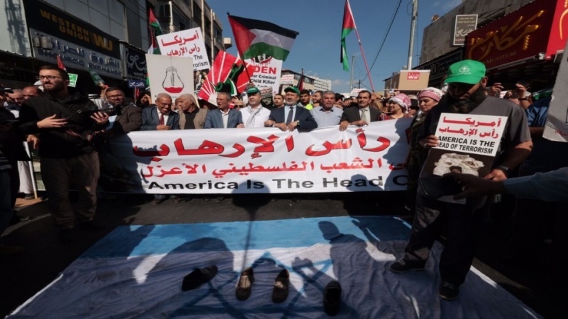 Jordan... Solidarity marches with Gaza, absentee prayers, and blood donations