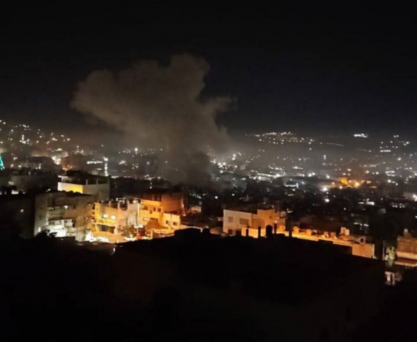 5 شهداء جراء قصف طائرة مسيرة مقر حركة فتح في مخيم بلاطة 