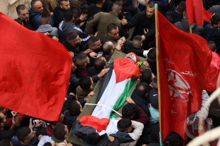 صور- تشييع جثمان الشهيد عمر اللحام في مخيم الدهيشة