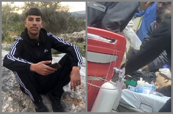 The boy Mahmoud Abu Haniyeh was killed by occupation bullets in Azzun