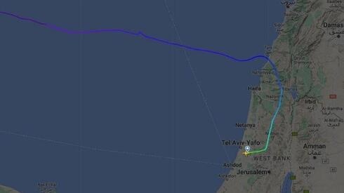During the war: The El Al plane deviated and flew over Lebanon