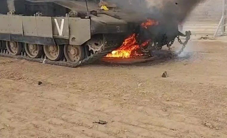 Al-Qassam: We targeted two “Merkava” tanks.  North of the sector