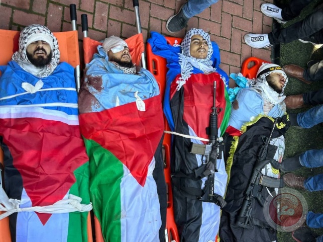 طوباس: تشيّع 4 شهداء في مخيم الفارعة