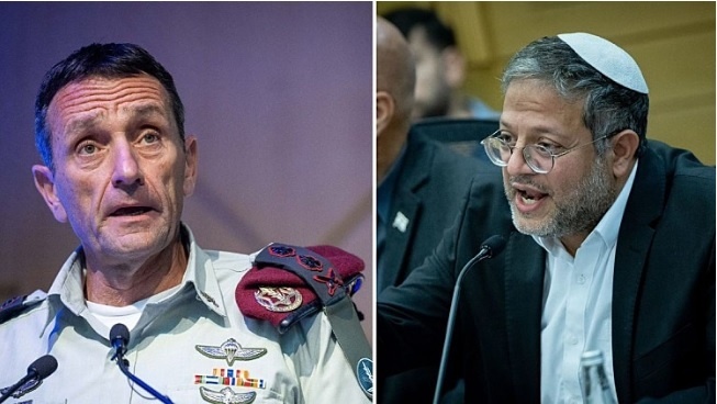 A sharp quarrel between the Israeli Chief of Staff and Ben Gvir