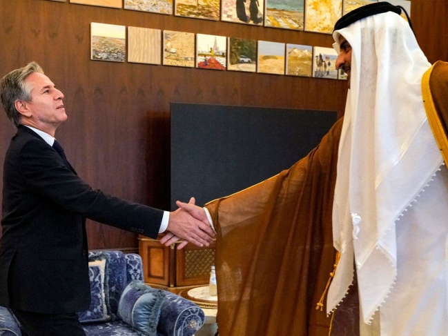 The Prime Minister of Qatar met with Blinken... The White House says we are working on a long truce