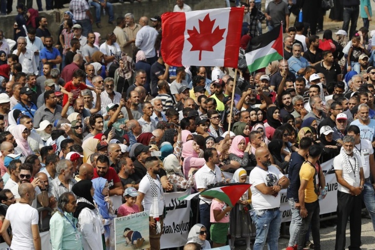 Canada votes on a proposal supporting the establishment of a Palestinian state