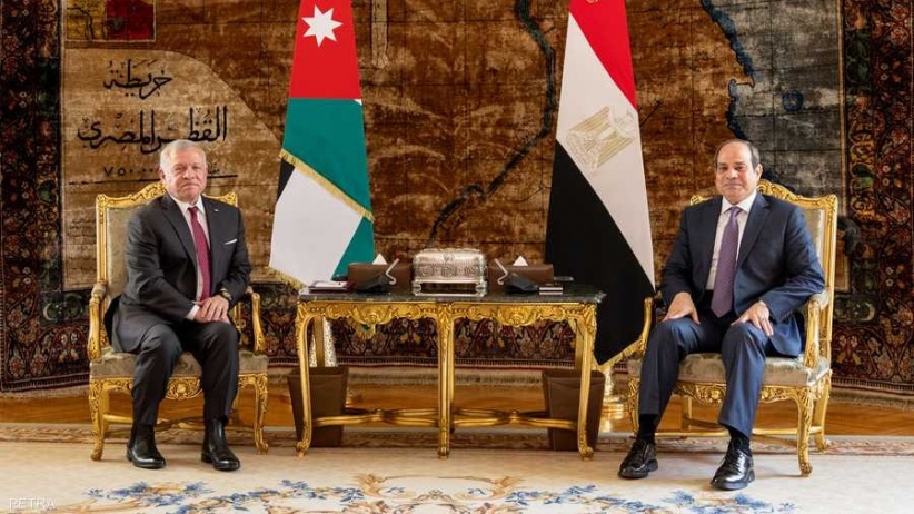 The Egyptian-Jordanian summit rejects any move to displace the Palestinians