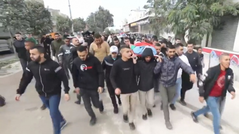 تشييع جثامين شهداء مخيم نور شمس