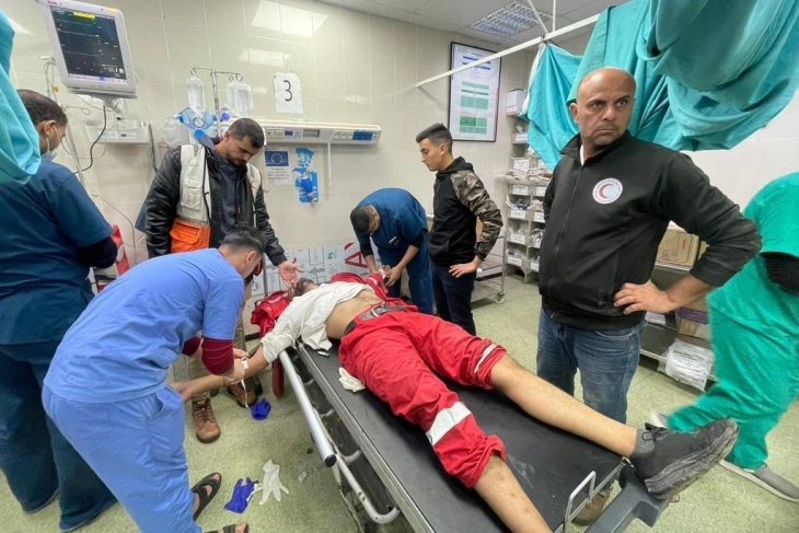 “Red Crescent”: The occupation continues to target the vicinity of Al-Amal Hospital and the association’s headquarters