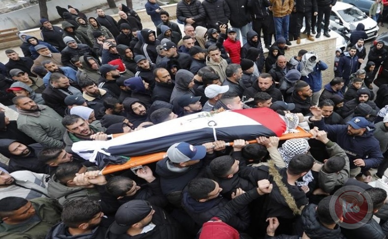 تشييع جثمان الشهيد فهيم الخطيب في رام الله