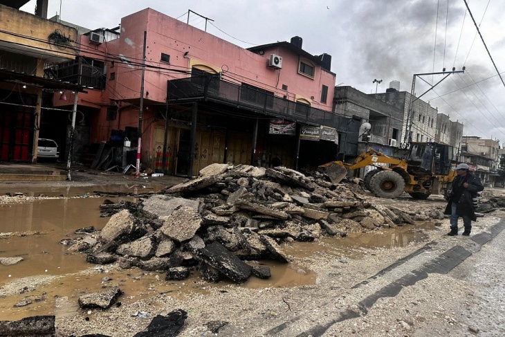 After storming for about 7 hours, the infrastructure in Nour Shams camp was extensively destroyed