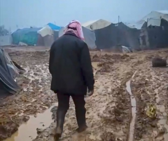 A video documenting the suffering of the displaced in the Gaza Strip