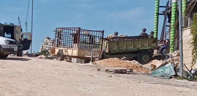Occupation forces confiscate equipment west of Salfit