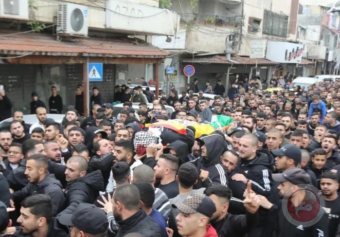 The funeral of the martyr Salami in Qalqilya