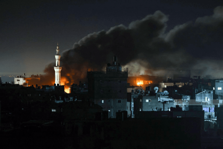Dozens of martyrs and wounded in the ongoing occupation bombing of the Gaza Strip
