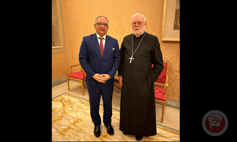 السفير قسيسية يلتقي مع وزير خارجية الكرسي الرسولي