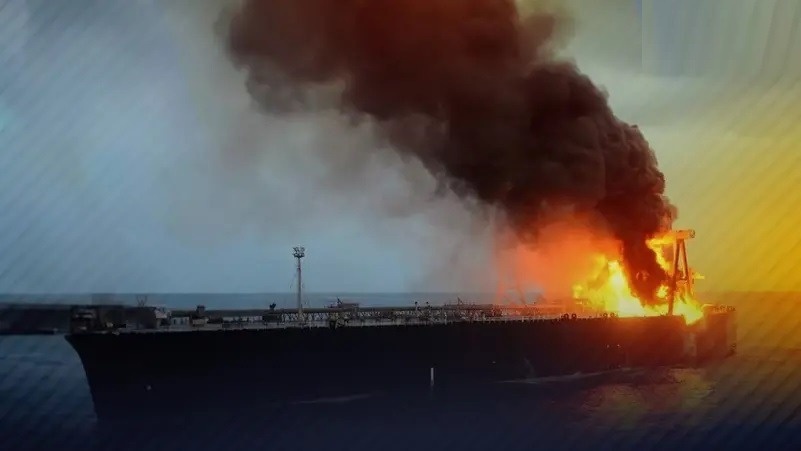 Houthi attack on an Israeli tanker in the Red Sea