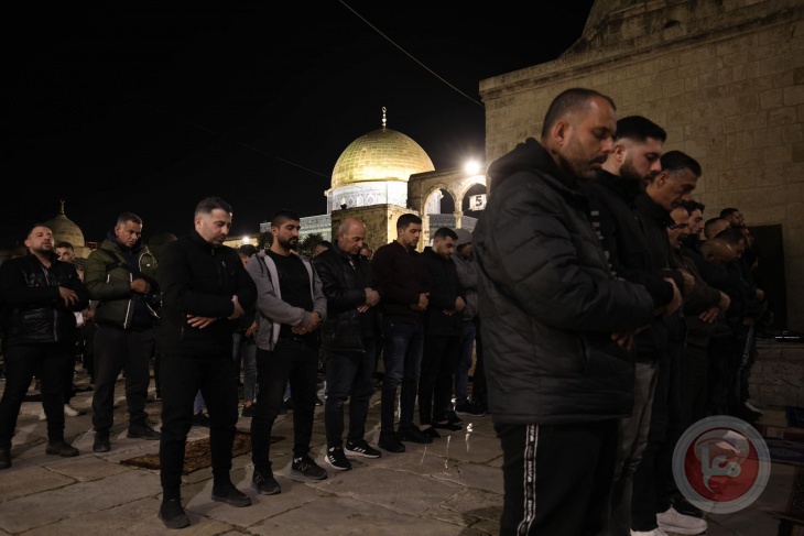 70 thousand worshipers performed Tarawih prayers in Al-Aqsa