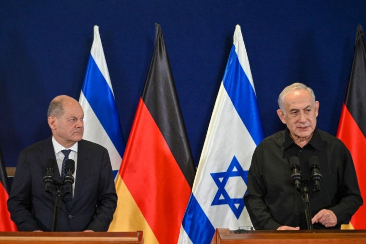 المستشار الألماني يصل إسرائيل
