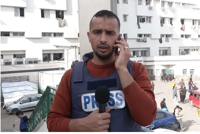 The occupation army arrests an Al Jazeera correspondent from inside Al-Shifa Complex