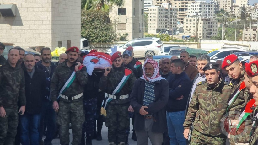 Nablus: The funeral of the martyr Bani Jaber in Aqraba