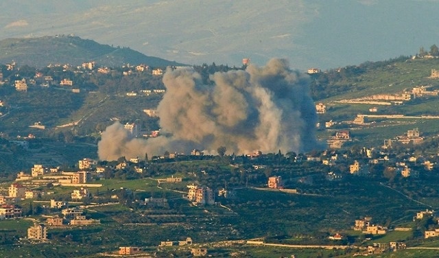 Hezbollah targets a gathering of occupation soldiers with missiles