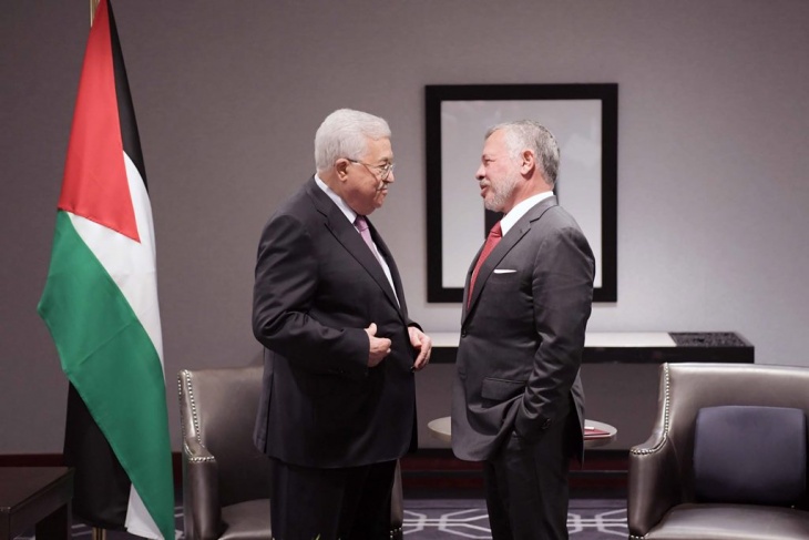 الرئيس يؤكد وقوفه وقيادة وشعب فلسطين إلى جانب الأردن