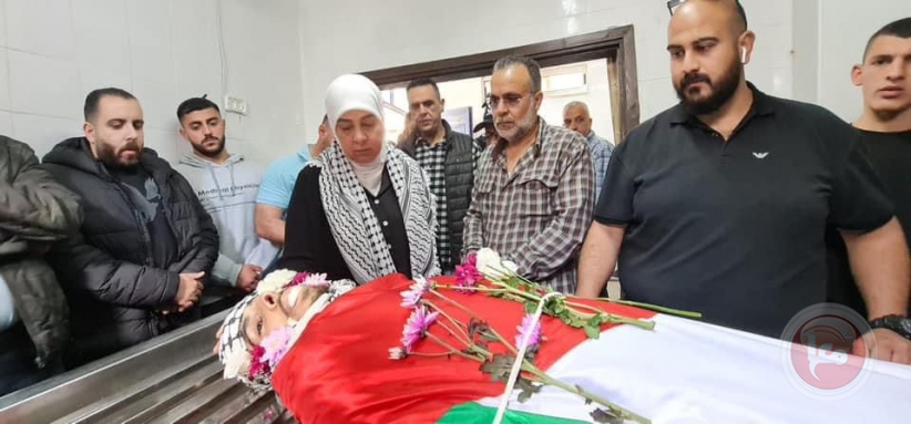 The funeral of the martyr child Omar Hamed, east of Ramallah