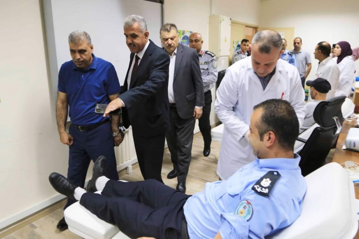 A blood donation campaign within the activities of the National Laboratory Medicine Week in Qalqilya