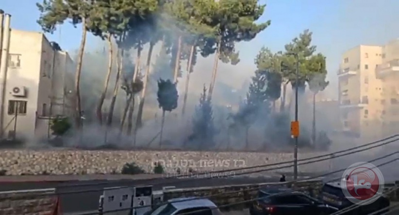 Settlers set fire to the UNRWA headquarters in Jerusalem