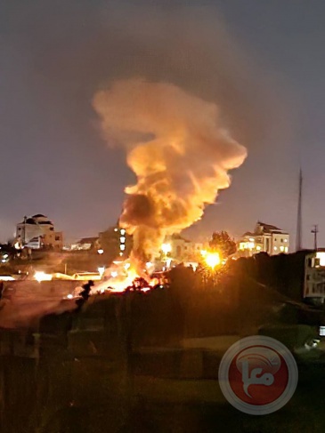 اصابة مواطنين جراء انفجار وقع داخل سيارة شمال الخليل