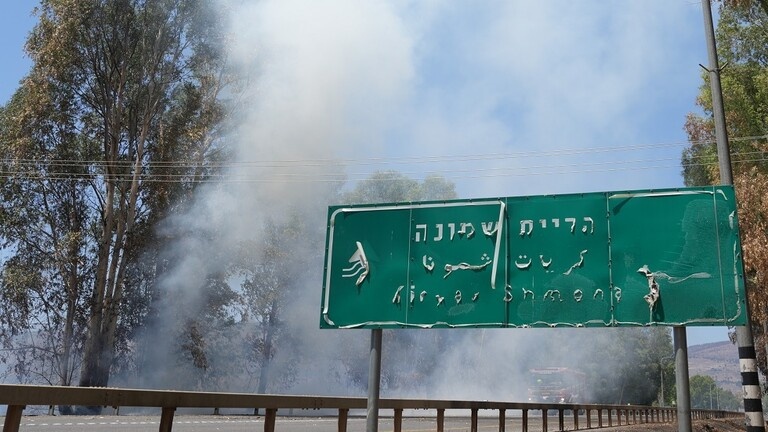 صواريخ &quot;حزب الله&quot; تتسبب بحرائق في مدينة كريات شمونة
