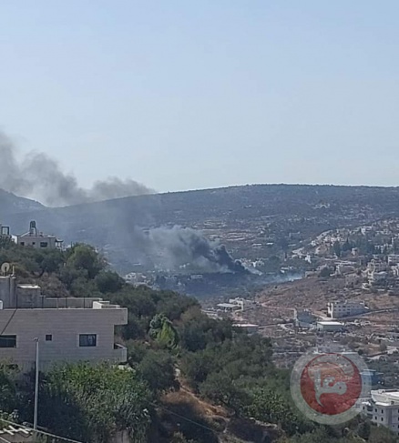 صور ..المستوطنون يشعلون النار ويهاجمون المنازل جنوب نابلس
