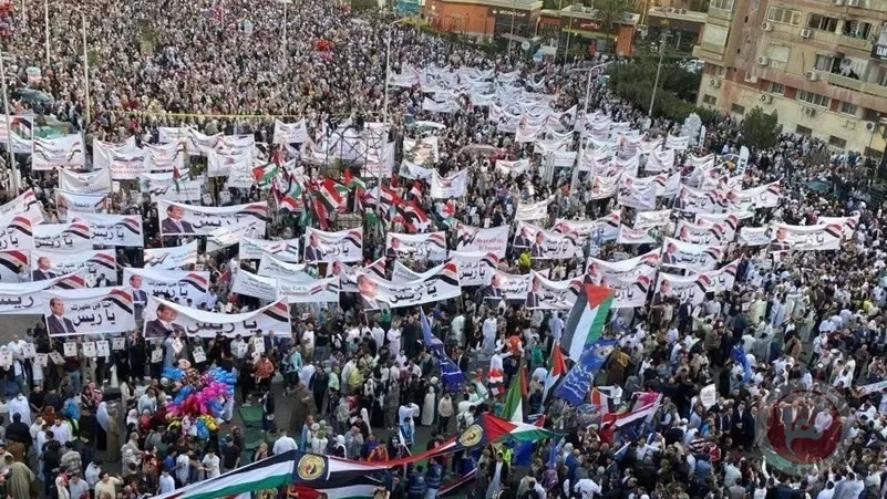 بعد صلاة العيد.. تظاهرات حاشدة بمصر لرفض تهجير شعبنا