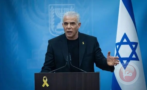 لبيد: نقل غزة للسيطرة المصرية هو الحل الأمثل