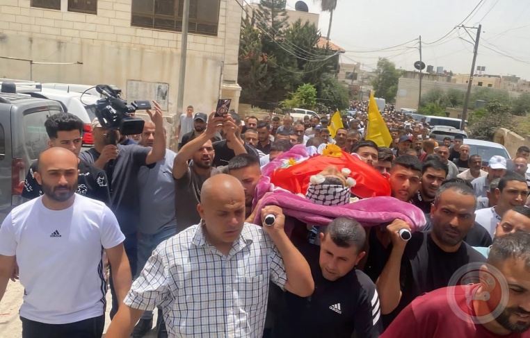 يطا تودع جثماني الشهيدين الفتى حوشية وابو رجب