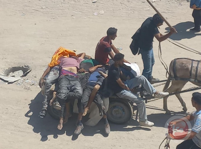 45 شهيدا و60 إصابة بمجزرة للاحتلال جراء استهداف منتظري المساعدات