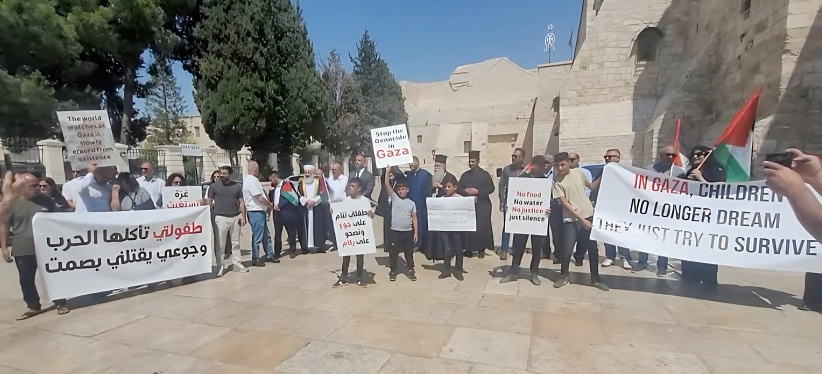 وقفة في بيت لحم رفضا للإبادة الجماعية في غزة