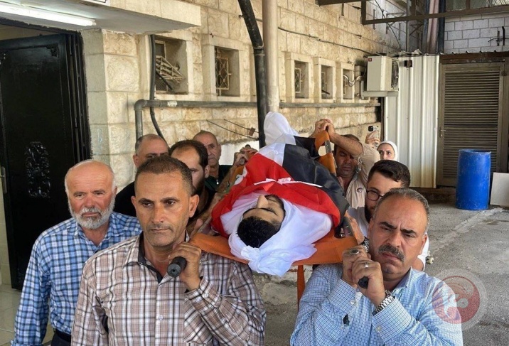 تشييع جثمان الشهيد معين أصفر في نابلس