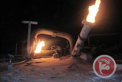 انفجار جديد يوقف ضخ الغاز المصري الى اسرائيل والاردن