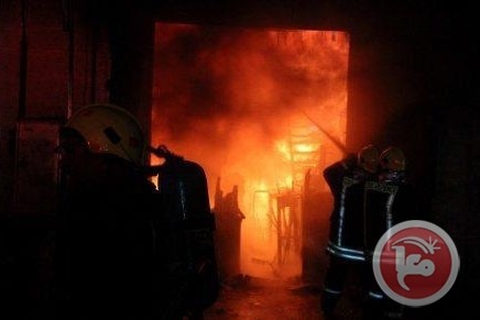 اندلاع حريق في محلين تجاريين في برطعة