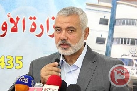 هنية يعرب عن استيائه من اعتقال نجل الشهيد عياش في الضفة