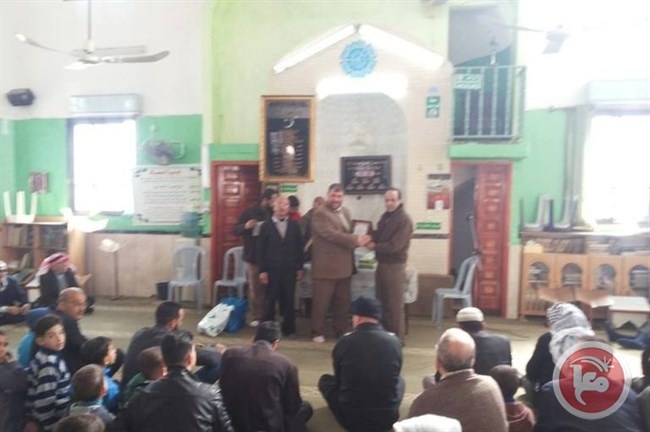 أوقاف طوباس ولجنة الخدمات تكرم طلبة مراكز تحفيظ وتجويد القرآن الكريم