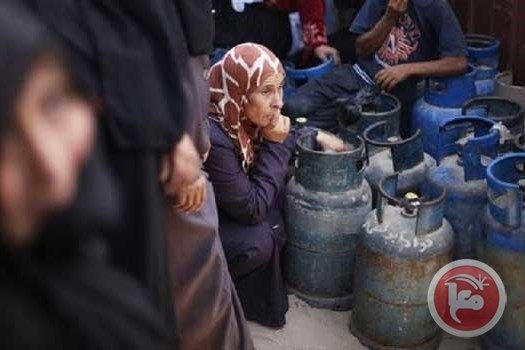 استمرار أزمة غاز الطهي في قطاع غزة