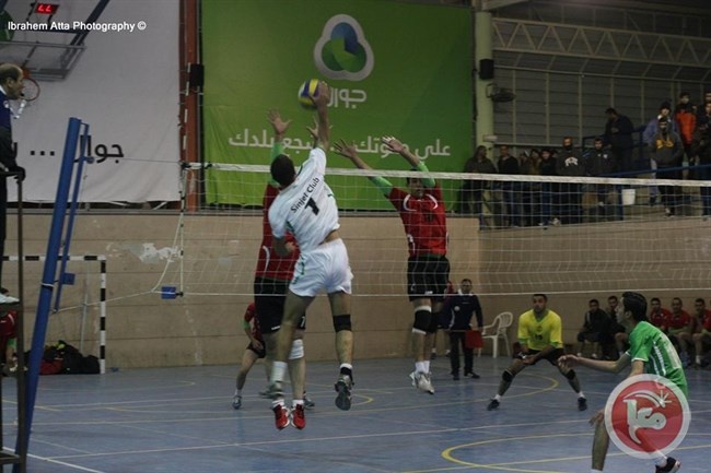 سنجل وكفر ثلث إلى نهائي كأس الطائرة